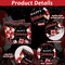 96 Pcs 50th Birthday Plates and Napkins Party Supplies 50 Years Old Birthday Party Tableware Set Red Black Dinner Dessert Plates 50th Birthday Decorations Favors for Man Women for 24 Guests